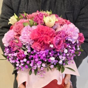 Ryškių sezoninių gėlių dėžutė (XL Dydis)