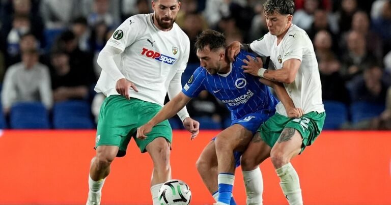 Kauno Žalgiriui“ Anglijoje – skaudus smūgis: „Brighton“ nepaliko jokių vilčių