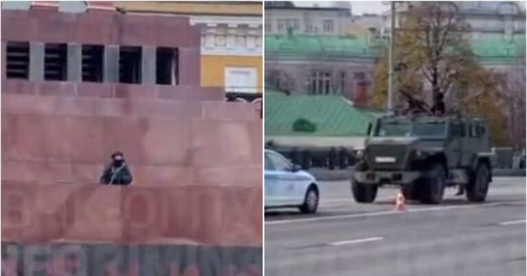 Maskvos centre – ginkluoti „dronų medžiotojai“: jie užėmė net Lenino mauzoliejaus stogą