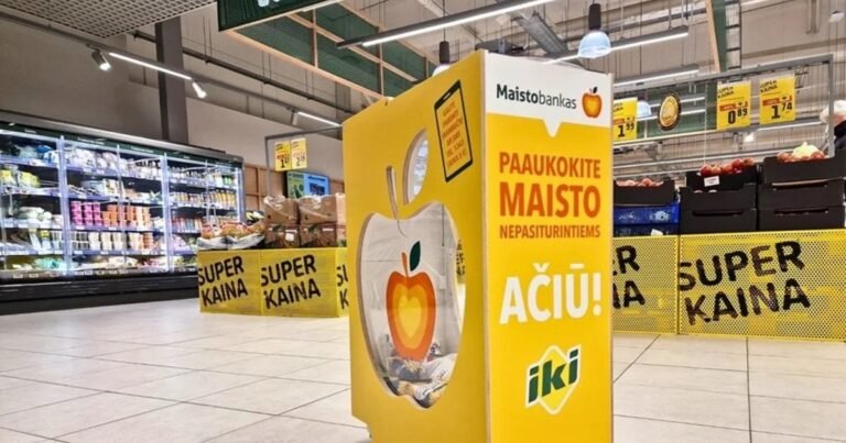 Iki“ paramos šuolis: šiemet maisto stokojantiems perduota net 42 proc. daugiau